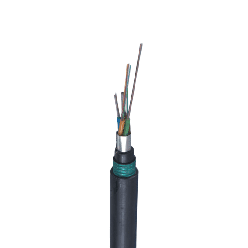 Stranded Loose Tube Aluminum Steel Tape Double Sheath Armored Fiber Optic Cable