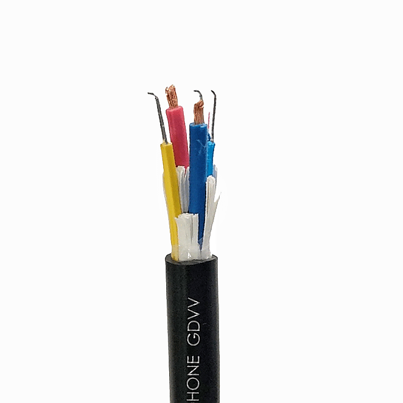 Cable de alimentación de fibra híbrida GDVV