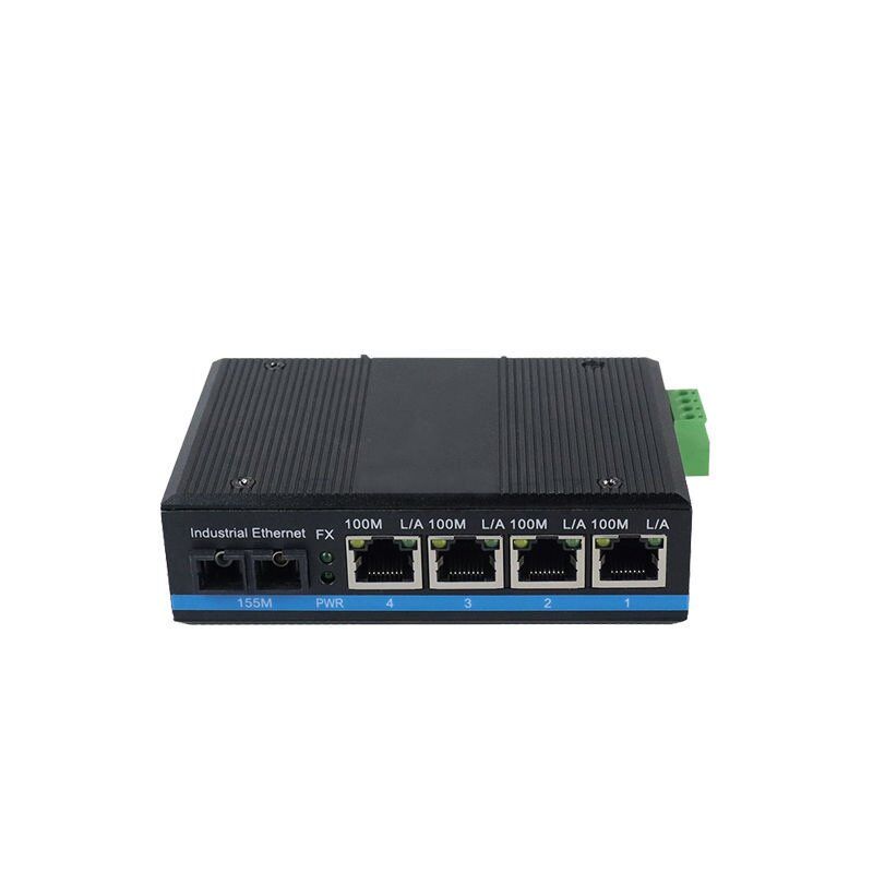 convertidor de medios industrial 2 sfp 4 ethernet