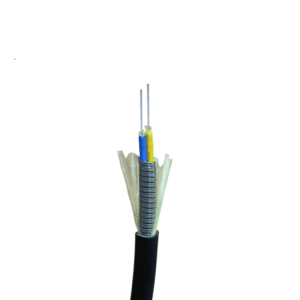 MPO Breakout Spiral Steel Tube Armored Fiber Optic Cable