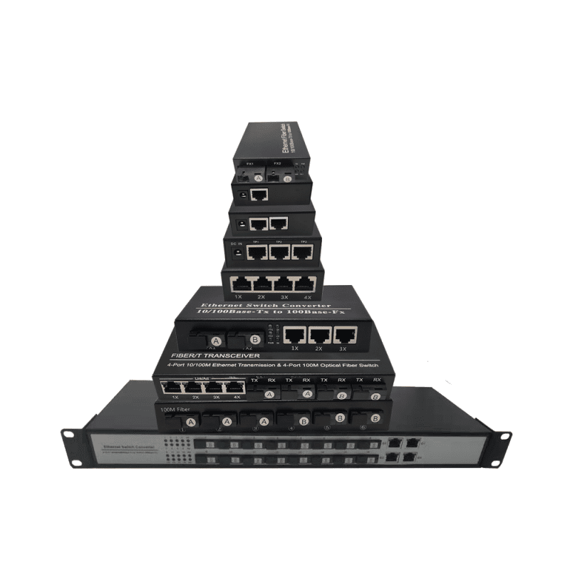 100m fiber optic media converter