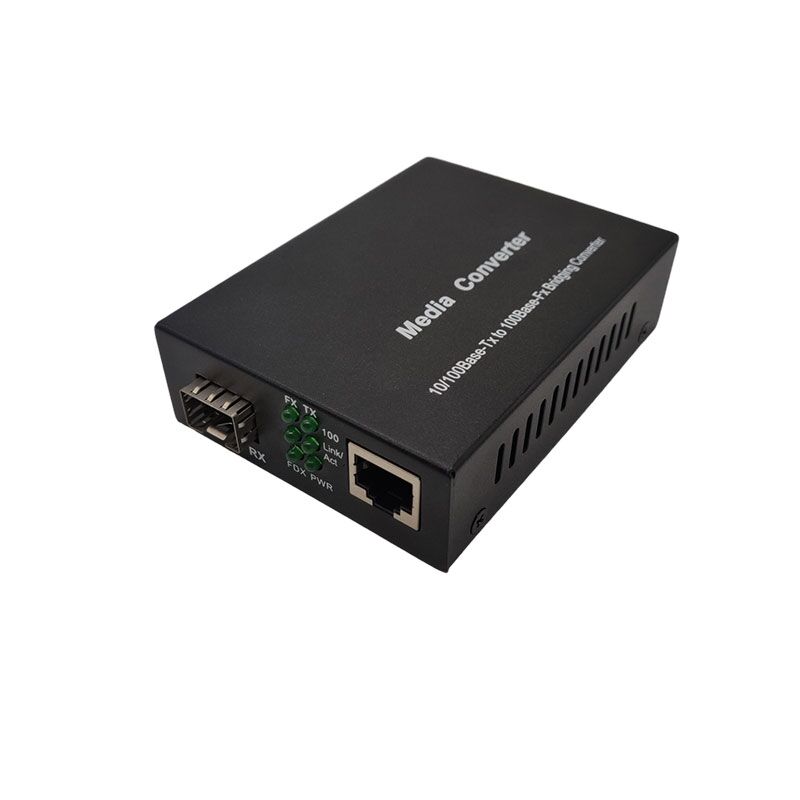 100m fiber optic media converter 1 Fiber 1 Ethernet with SFP