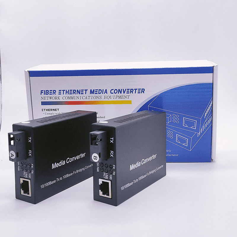 100m fiber optic media converter 1 Fiber 1 Ethernet Single-Fiber